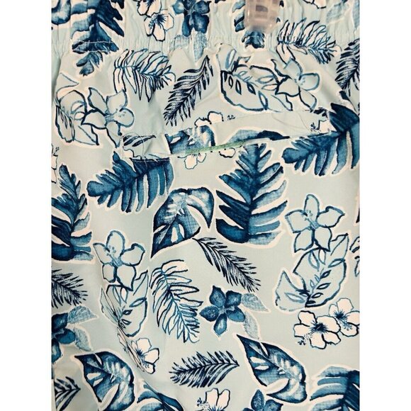 Men's Nautica swim Shorts trunks Tropical leaf print Shades Blue Size XL - Picture 5 of 8
